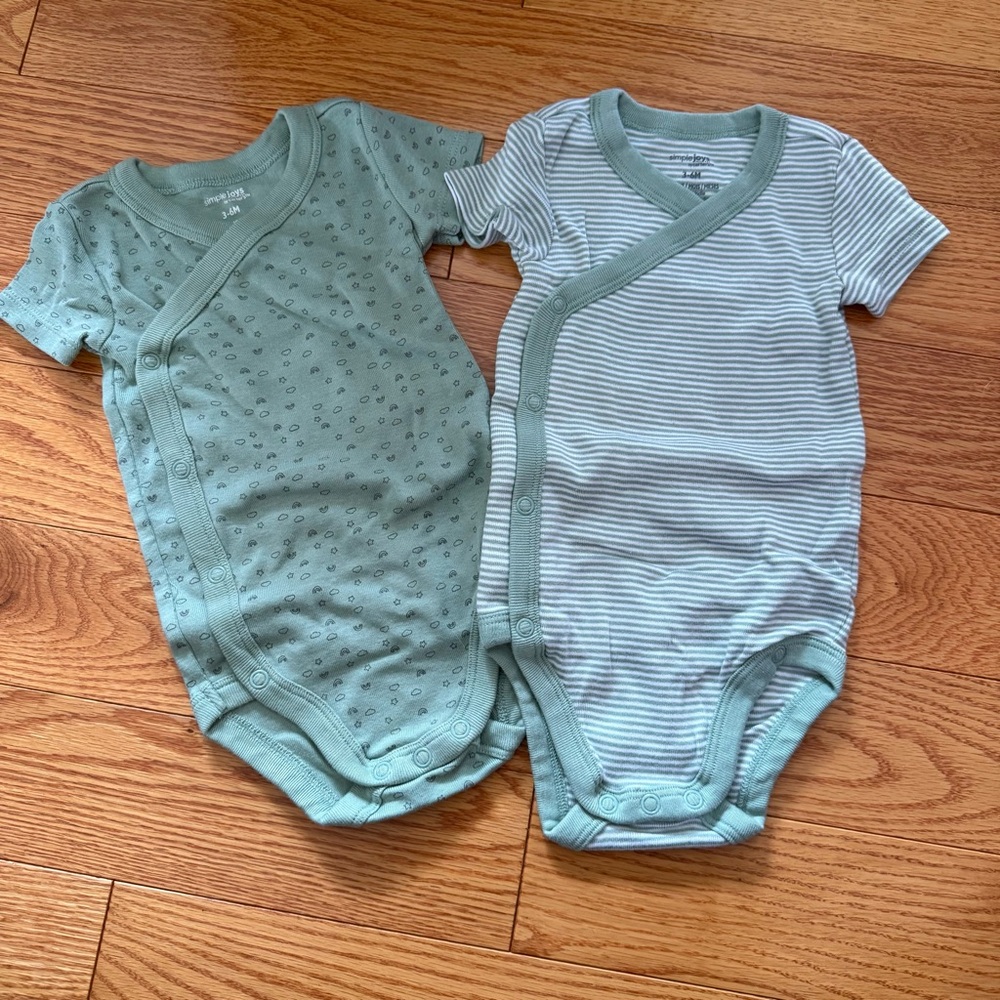 Carters Baby Boys Wrap Over Onesies